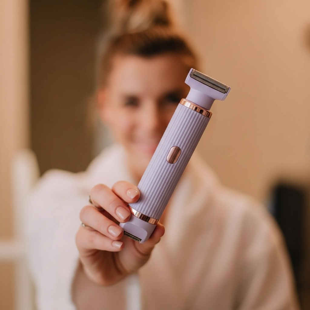 Rasoir Électrique Femme 2-en-1 – Étanche (Waterproof), Sans Fil & Rechargeable | Bikini & Corps